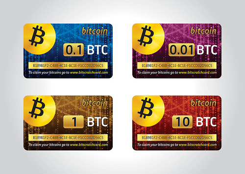 Bitcoin scratchcard / prepaid card Tags