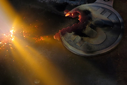 Cutting a bitcoin img_7685 Tags