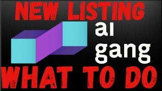 New listing (aigang /aix)! What to do , plus coin analysis New listing (aigang /aix)! What to do , plus coin analysis