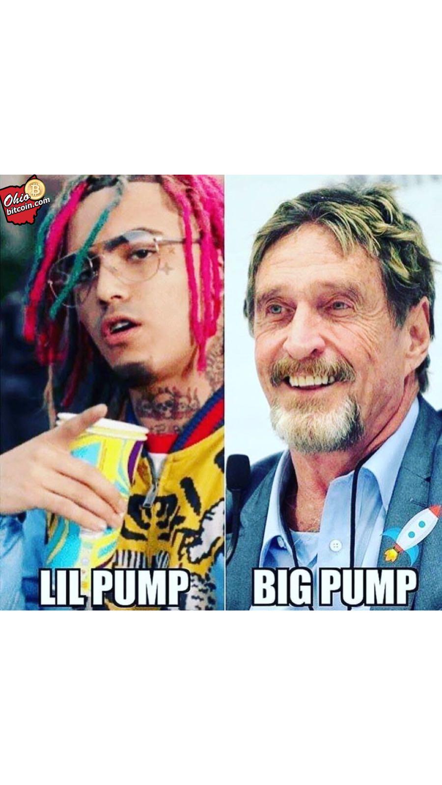 Lil pump big pump @officialmcafee Lil pump big pump @officialmcafee