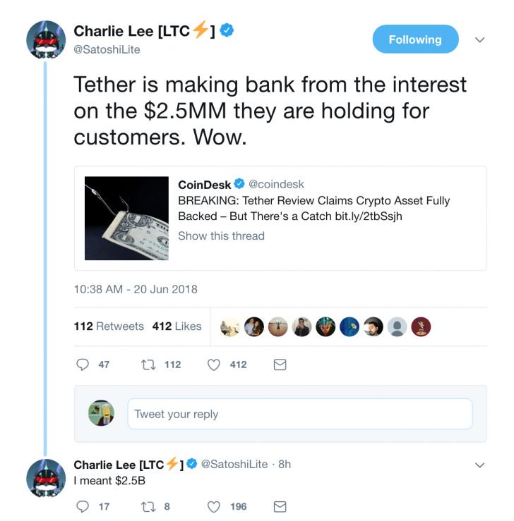 Crypto cries foul in wake of tether's dollar token report Crypto cries foul in wake of tether's dollar token report