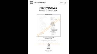 High voltage - randall d. Standridge High voltage - randall d. Standridge