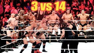 Wwe the shield vs 14-man handicap match | raw 2014 Wwe the shield vs 14-man handicap match | raw 2014