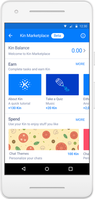 Kin cryptocurrency goes live in mega chat app kik Kin marketplace