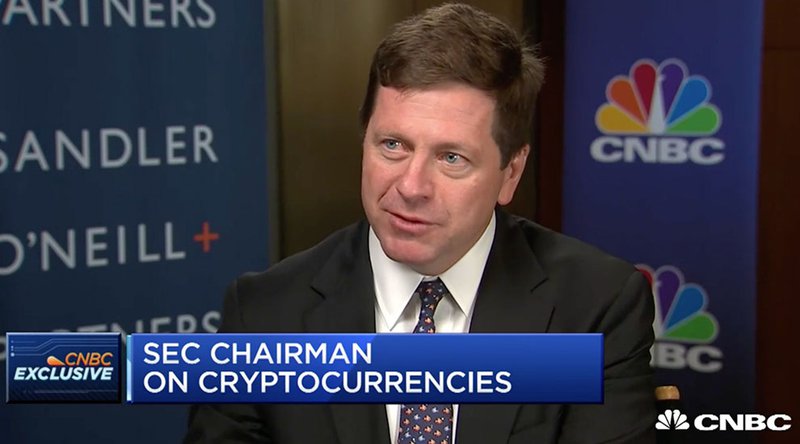 Sec chairman: cryptocurrencies like bitcoin are not securities, but most icos are Sec chairman: cryptocurrencies like bitcoin are not securities, but most icos are