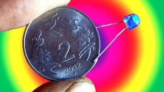 Free energy battery using coin Free energy battery using coin