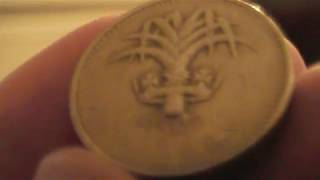 Leek 1990 £1 coin Leek 1990 £1 coin