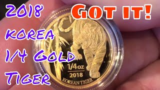 2018 korea gold tiger reveal. Let's unbox the illusive 1/4 oz korean tiger 2018 korea gold tiger reveal. Let's unbox the illusive 1/4 oz korean tiger