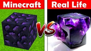 Minecraft obsidian in real life! Minecraft vs real life animation! #21 Minecraft obsidian in real life! Minecraft vs real life animation! #21