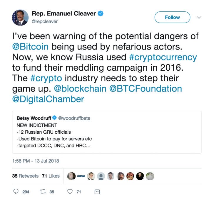 A us election probe implicated bitcoin – and the reaction was swift A us election probe implicated bitcoin – and the reaction was swift