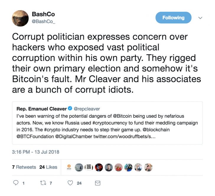 A us election probe implicated bitcoin – and the reaction was swift A us election probe implicated bitcoin – and the reaction was swift