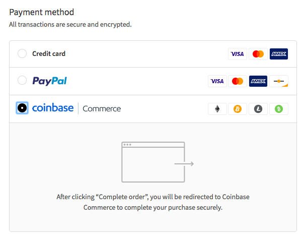 Payment method Payment method