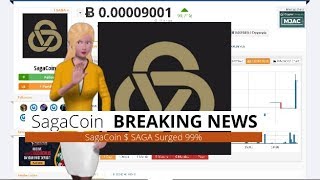 Cryptocurrency sagacoin $saga rose 99% during the past day Cryptocurrency sagacoin $saga rose 99% during the past day