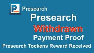 Presearch tokens reward received - withdraw presearch coin Presearch tokens reward received - withdraw presearch coin