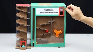Wow! Diy amazing gumball vending machine with coin Wow! Diy amazing gumball vending machine with coin