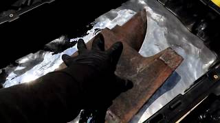 Floating an anvil on liquid mercury Floating an anvil on liquid mercury