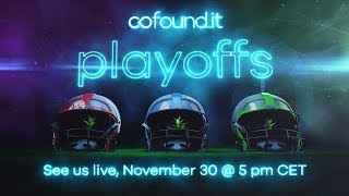 Cofound. It playoffs: 6 teams, 6 crowdsales, live event video | nov 30, 2017 Cofound. It playoffs: 6 teams, 6 crowdsales, live event video | nov 30, 2017