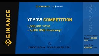 Как получить токены yoyow (yoyo) и binance coin (bnb) на binance Как получить токены yoyow (yoyo) и binance coin (bnb) на binance