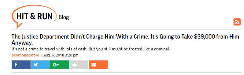 ‘bitcoin is stupid’ author gets a lesson in the value of being your own bank Reason civil asset forfeiture