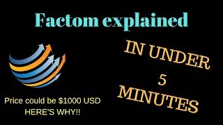 Why factom is the most underrated coin!!!! **crypto kenny review** Why factom is the most underrated coin!!!! **crypto kenny review**