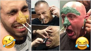 Hilarious men regretting facial waxing compilation 😂 😭 Hilarious men regretting facial waxing compilation 😂 😭