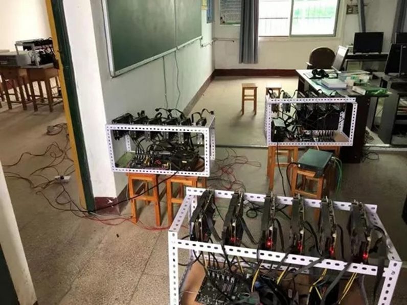 Chinese school officials caught mining ethereum on school property Chinese school officials caught mining ethereum on school property