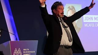 John mcafee | malta blockchain summit 2018 John mcafee | malta blockchain summit 2018