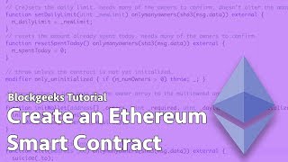 How to create an ethereum smart contract How to create an ethereum smart contract