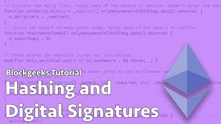 What is hashing & digital signature in the blockchain? What is hashing & digital signature in the blockchain?