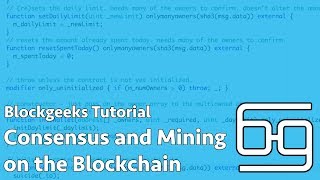 Consensus and mining on the blockchain Consensus and mining on the blockchain