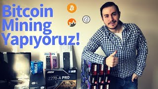 Bitcoin madenciliği yapıyoruz! İlk mining rig kurulumu Bitcoin madenciliği yapıyoruz! İlk mining rig kurulumu