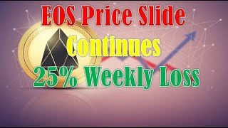 Eos price slide continues; 25% weekly loss- blockchain transactions hit new record Eos price slide continues; 25% weekly loss- blockchain transactions hit new record