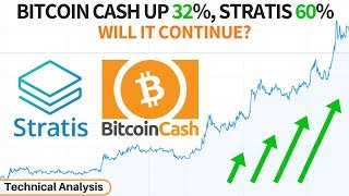 Bitcoin cash up 32%, stratis 60% - bch, strat & eth technical analysis Bitcoin cash up 32%, stratis 60% - bch, strat & eth technical analysis