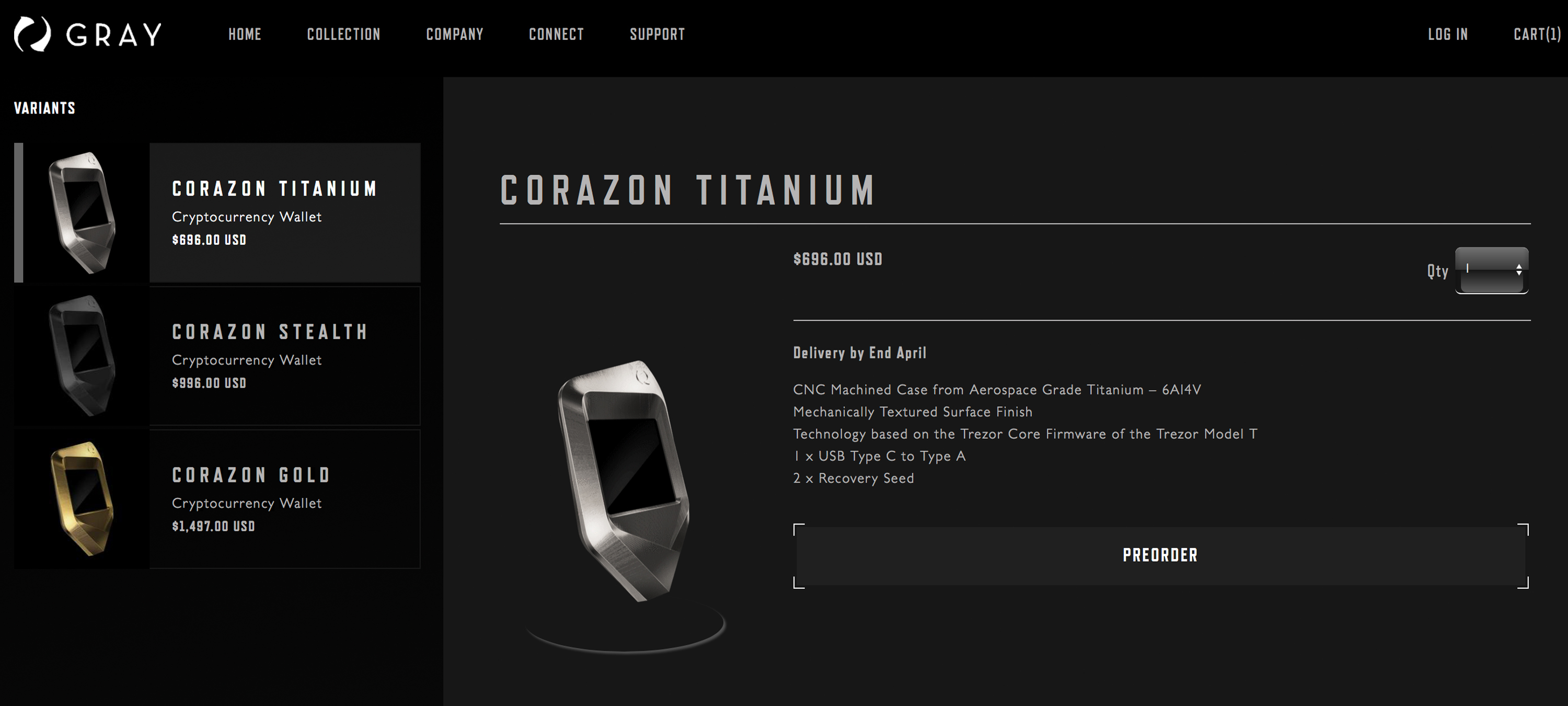 Trezor and gray release corazon series 'luxury' hardware wallets Trezor and gray release corazon series 'luxury' hardware wallets
