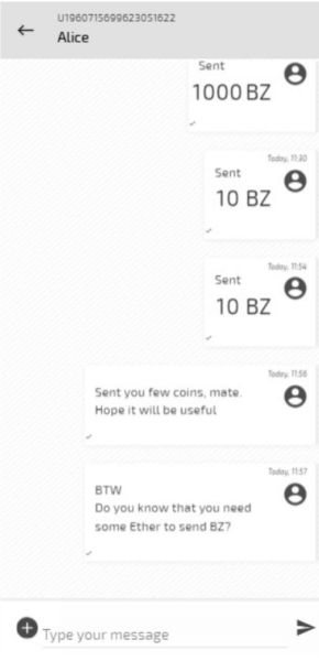 The next big update in blockchain messenger: just transfer bz tokens right in chat Adamant