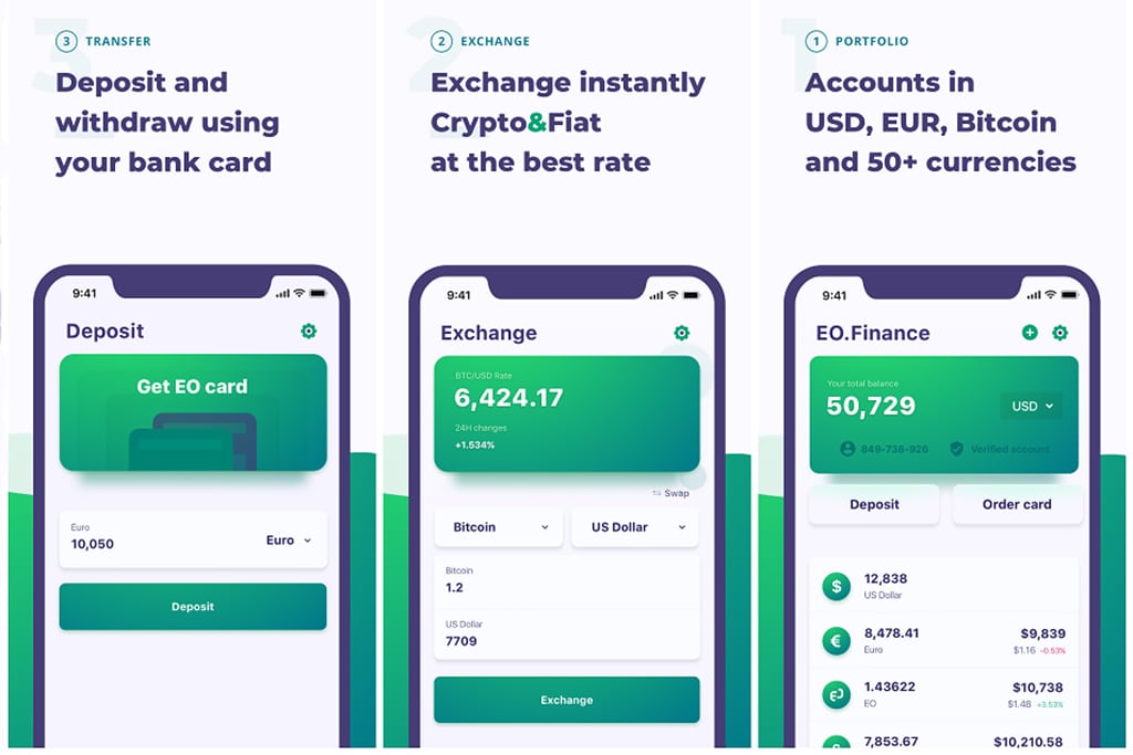 Eo. Finance: keep your crypto and fiat in one wallet Eo. Finance: keep your crypto and fiat in one wallet