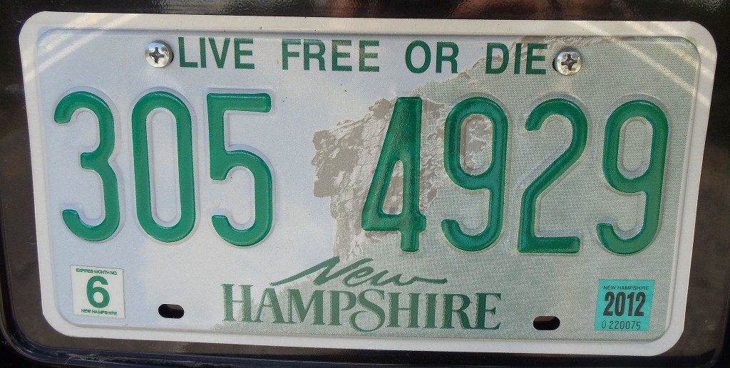 Indiana, new hampshire may be next to accept cryptocurrencies for taxes New hampshire license plate