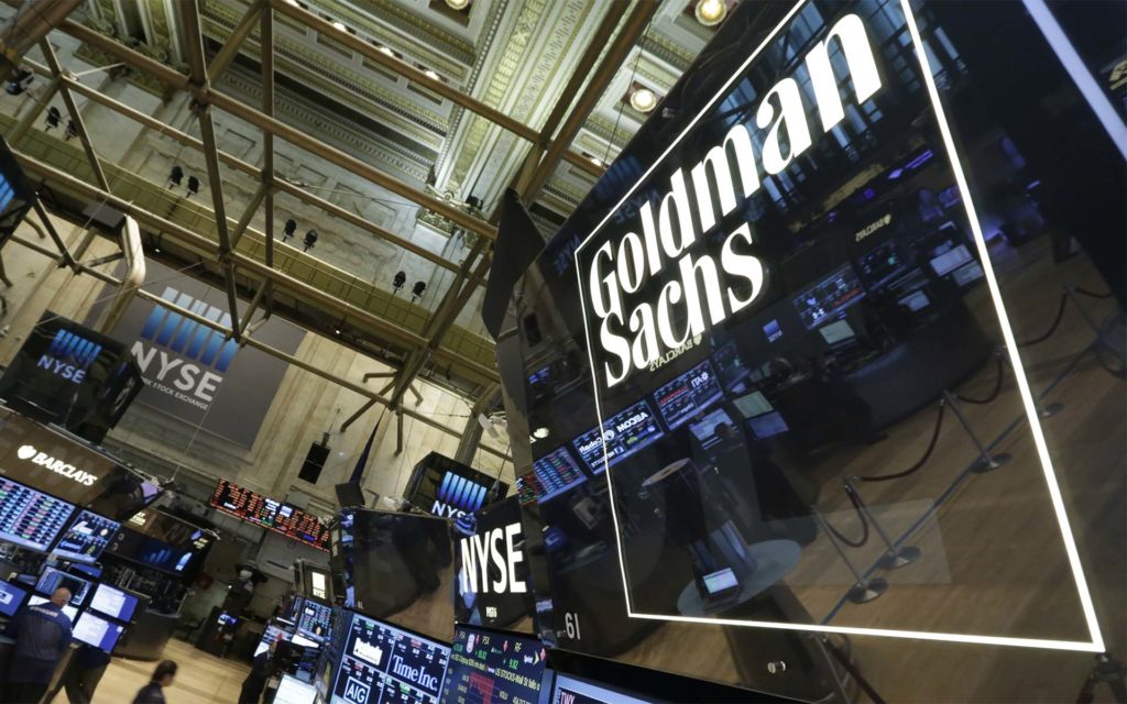 Goldman sachs-backed startup unveils cold storage cryptocurrency trading Goldman sachs logo