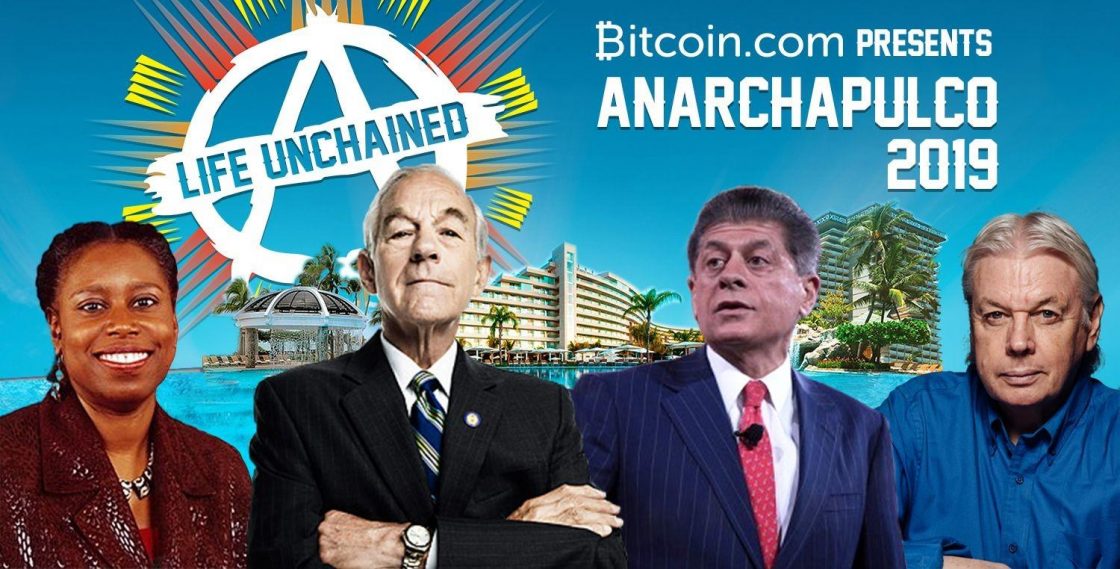 Bitcoin. Com partners with anarchapulco Life unchained