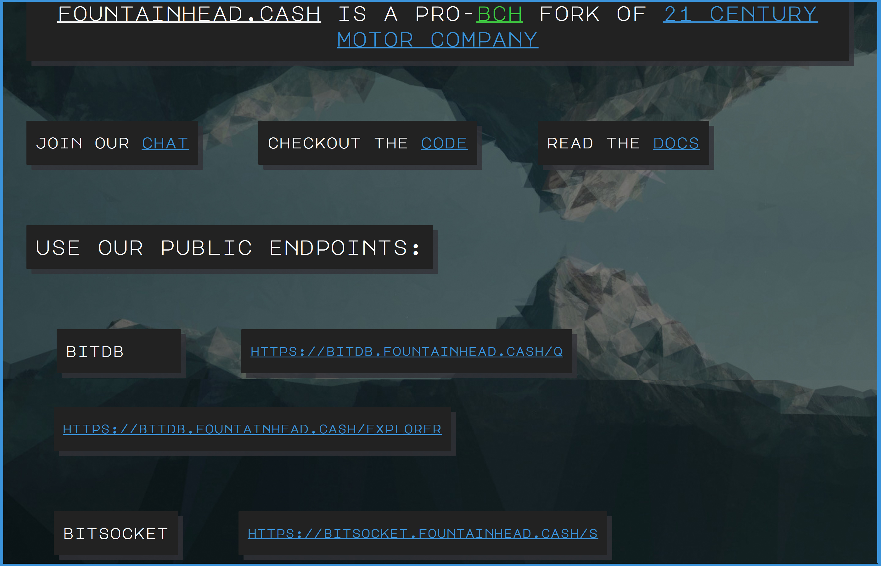 Inspired by unwriter's apps, bch developers create fountainhead cash Inspired by unwriter's apps, bch developers create fountainhead cash