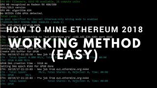 How to mine ethereum 2018 - working (super-easy) How to mine ethereum 2018 - working (super-easy)