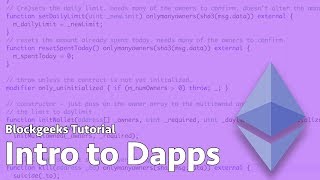 Intro to ethereum dapps Intro to ethereum dapps