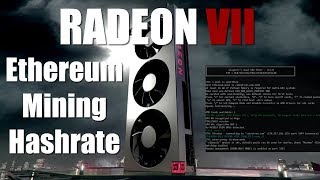 Radeon vii ethereum mining performance - specs hashrate profits & more Radeon vii ethereum mining performance - specs hashrate profits & more