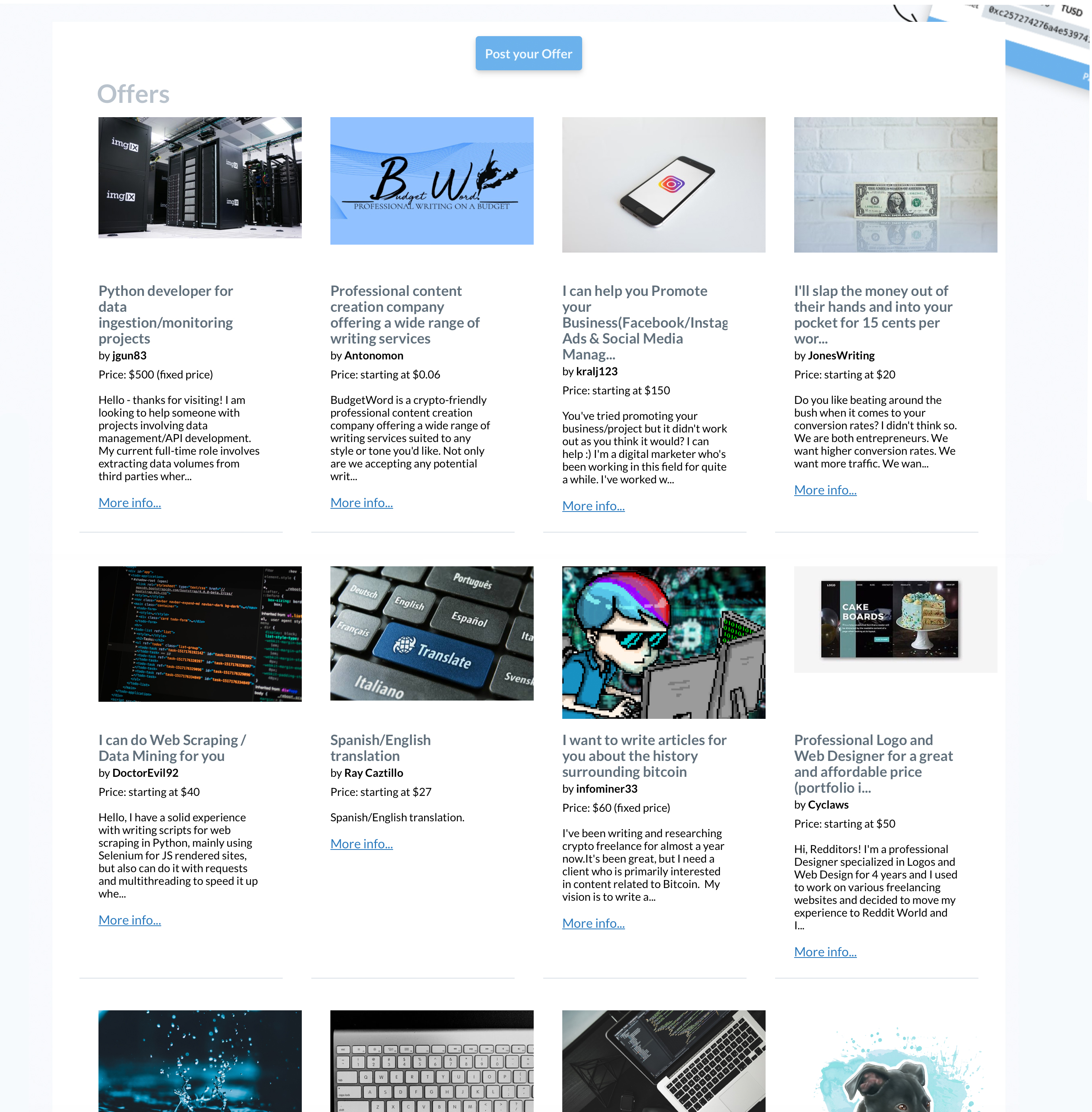 New freelancing platform supports 12 different cryptocurrencies New freelancing platform supports 12 different cryptocurrencies