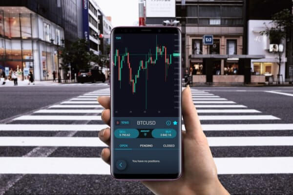 How to trade cryptocurrencies, forex or stock on mobile Simplefx, trading, mobile