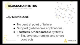 Deep dive: ethereum and smart contracts Deep dive: ethereum and smart contracts