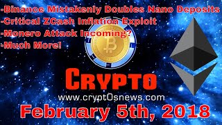 Cryptocurrency news - bitcoin, ethereum, monero, zcash, eos, & more crypto news! (feb. 5th, 2019) Cryptocurrency news - bitcoin, ethereum, monero, zcash, eos, & more crypto news! (feb. 5th, 2019)