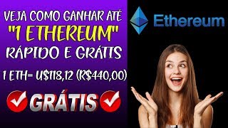 Veja como ganhar até "1 ethereum" rápido e grátis | 1 eth= u$118,12 (r$440,00) Veja como ganhar até "1 ethereum" rápido e grátis | 1 eth= u$118,12 (r$440,00)