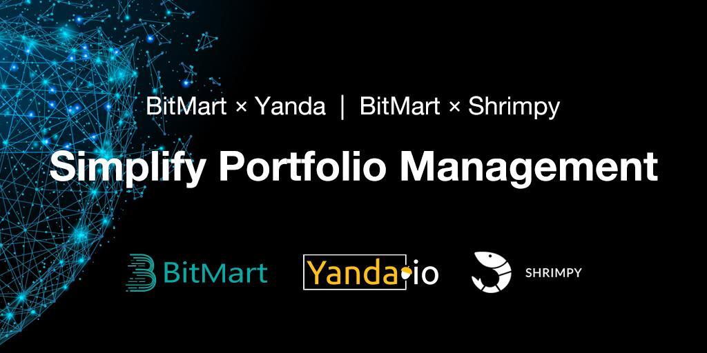 Bitmart partners with yanda and shrimpy to simplify portfolio management Bitmart partners with yanda and shrimpy to simplify portfolio management