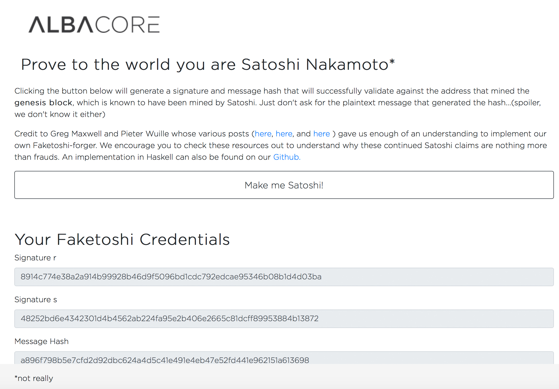 This ‘faketoshi’ signature tool allows anyone to become satoshi nakamoto This ‘faketoshi’ signature tool allows anyone to become satoshi nakamoto